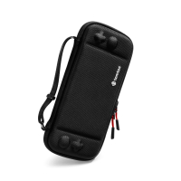 【tomtoc】任天堂Switch副廠 玩家首選二代OLED新版 黑色(Nintendo Switch收納保護硬殼包)