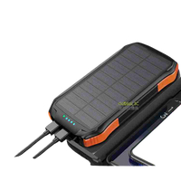 16000mAh 太陽能行動電源 PD/QC3.0 快充 10W無線充電 IP65防潑水 LED露營燈 戶外 旅遊 露營