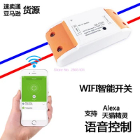dhl or fedex 100pcs Automation Wifi Smart Remote Control Switch DIY Relay Module AC 220V Compatible Alexa Wireless Switchs