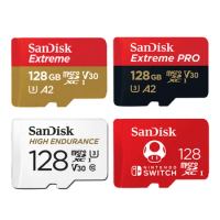 SanDisk Memory Card microsd 512GB 256GB 128GB 64GB micro SD Card Extreme/Extreme PRO TF Card Class10 U3 V30 4K UHD A2 micro SDXC