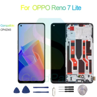 For OPPO Reno 7 Lite Screen Display Replacement 2400*1080 CPH2343 Reno 7 Lite LCD Touch Digitizer Assembly