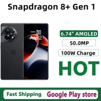 Original Oneplus Ace 2 Mobile Phone Snapdragon 8+ Gen 1 Android 12.0 Screen Fingerprint 6.74" AMOLED 120HZ 100W Charge 50.0MP