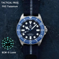 Tactical Frog Titanium Dive Watch For Men 42mm NH35 Movement Automatic Mechanical Sapphire 200M Waterproof BGW-9 Luminous