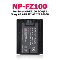 XDOU NP-FZ100 NP FZ100 NPFZ100 2600mAh Battery For Sony Alpha A7III A7R III A9 Alpha 9 A7R3 A6600 Cameras