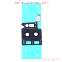 For LG G7 ThinQ G710 Back Camera Lens Cover with Bracket and Glass Replacement Parts
