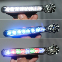 ไฟวิ่งกลางวันรถยนต์ LED, 8 ดวง, พร้อมคุณสมบัติการสร้างพลังงานลม