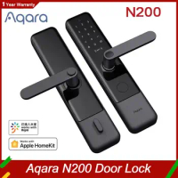 Aqara N200 Smart Door Lock Fingerprint Bluetooth Password NFC Unlock Linkage With Doorbell Works With Mijia Apple HomeKit