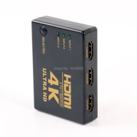 4K*2K 1080P HDMI Video Audio Signal Splitter 3 Input 1 Output Switch Switcher For DVD/PS4/HDTV