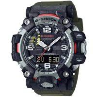 【CASIO 卡西歐】G-SHOCK 征服世界碳纖維泥沙冒險藍寶石太陽能電波錶(GWG-2000-1A3)