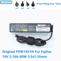 Original AC Adapter Charger For Fujitsu PXW1931N 19V 3.16A 60W 3.5x1.35mm FMV-AC327A Laptop Power Supply
