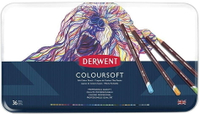 【DERWENT 德爾文】軟性色鉛36色-鐵盒裝 DW0701028