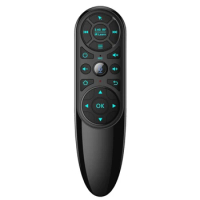 Q6 Pro Air Mouse 2.4G Wireless Voice Remote Control with Backlit and Gyroscope IR Learning for Android TV Box H96 X96