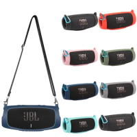 NEW Travel Carrying Protective Soft Silicone Case Skin With Strap Carabiner for JBL Charge 5 Charge5 Bluetooth Speaker Bag Cover