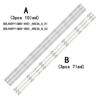 LED Backlight strip 7 lamp MS-L1717 YAL13-00730300-18 40E2 For 40L3750VM 40L4750A 40L48504B SDL400FY(QD0-C07)(03) V400HJ6-PE1