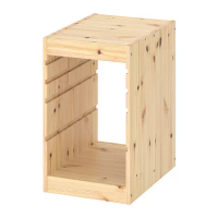TROFAST 收納櫃框, 染白松木, 32x44x53 公分