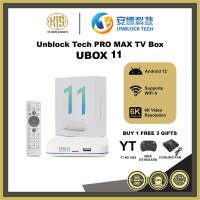 🏆Certificate Seller🏆 Unblocktech UBOX 11 PRO MAX (4GB RAM + 64GB ROM)  Ambo TV 11 WIFI 6 Android 12 