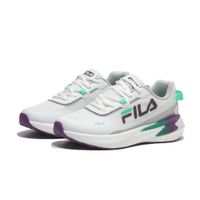 【滿額現折300】FILA 慢跑鞋 休閒鞋 白紫 蒂綠 Q彈 基本款 女 5J310X119