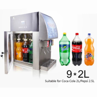 Professional Factory Supply Stainless Steel Body Coca Cola Vending Machine With Three Valve Coke Machine
