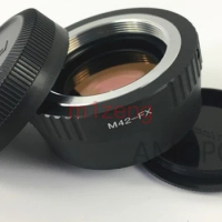 m42-fx Focal Reducer Speed Booster Turbo adapter ring for m42 Lens to fujifilm fx xt4 xh1 X-E3/XA7/XA5/XA1/xt2 xt20 xt100 camera