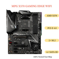For MSI MPG X570 GAMING EDGE WIFI Motherboard 128GB Socket AM4 DDR4 ATX Mainboard 100% Tested Fast Ship