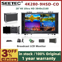 SEETEC 4K280-9HSD-CO 28" 4K Carry-on Broadcast Monitor 3840x2160 Ultra-HD Director Monitor with Suitcase for Making Video Movies