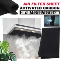 3 Size Thickness 3mm Home Fabric Black Air Conditioner Activated Carbon HEPA Air Purifiers Accessories Purifier Filter Fabric