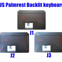 100% Brand New US Palmrest Backlit keyboard for Asus FX504G/FX504GD/FX504GE/FX504GM