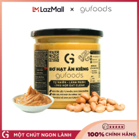 Bơ đậu phộng GUfoods - Không đường, Giàu protein thực vật, Lành mạnh, Eat clean, Healthy, Thuần chay