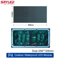 SRYLED Outdoor LED Screen Module Waterproof P4 256*128mm SMD1921 64*32 Pixel Led Display Pantalla Module