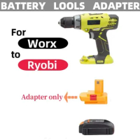 For Worx Battery Adapter Converter For Worx 20V Battery Replace To Ryobi Drill Bit Screwdriver Converter
