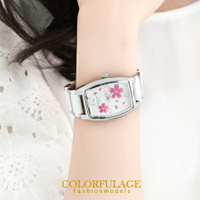 范倫鐵諾Valentino櫻花酒桶造型陶瓷錶手錶 柒彩年代【NE341】 單支