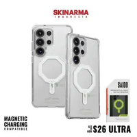 SKINARMA - Saido NiteGlow - Case For Samsung Galaxy S26 Ultra Magsafe Compatible S26 Ultra Clear