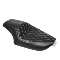 รถจักรยานยนต์ PU หนัง2 Up Driver ด้านหน้าที่นั่งผู้โดยสารด้านหลังสำหรับ Harley Sportster XL เหล็ก883