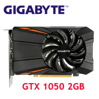 GIGABYTE GPU GTX1050 2GB Graphics Card 128Bit for nVIDIA Video Cards Geforce GTX 1050 D5 2G Map VGA VideoCards Hdmi PCI Used