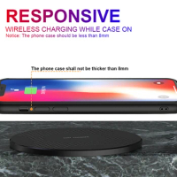 10W Fast Wireless Charging for Apple iPhone X VIVO V21e 5G Samsung Note 9 Samsung Galaxy A32 4G OPPO Find Wireless Charger