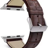 MaKTech Leather Strap Crocodile Pattern for Apple Watch Series 8/7/6/SE/Ultra/2022