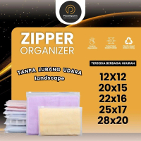 Zipper bag / zipper storage bag / zipper travel pouch / travel pouch serbaguna  Plastik Point plasti