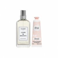 【L’Occitane 歐舒丹】官方直營 復刻版茉莉花香護手組(淡香水50ml+護手霜30ml/限量香氛)