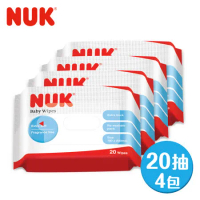 德國NUK-濕紙巾20抽x4包