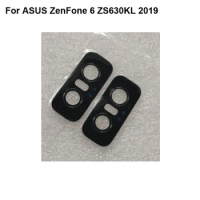 2PCS For ASUS ZenFone 6 ZS630KL 2019 Housing Rear Back Camera Glass Lens ZenFone6 Back camera glass ZS 630KL Replacement Repair