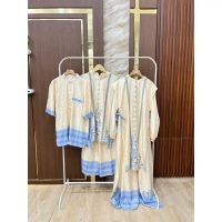Catalina sarimbit muslim hirembulan setelan dewasa anak koko midi gamis one set setcel kain couple