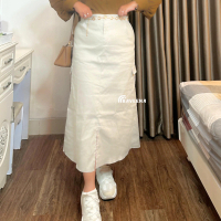 RAVEENA - Cargo Skirt - Rok Cargo Belah Korean Style Katun Twill Strecth