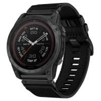 QuickFit 26mm 22mm Nylon Watch Strap For Garmin Tactix 7 Pro/Delta/Bravo GPS Smartwatch Wrist Band Bracelet Watchband