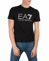 美國百分百【Emporio Armani】EA7 短袖 T恤 logo T-shirt 黑色 大尺碼 XXL號 I743