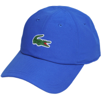 LACOSTE 品牌鱷魚LOGO設計棒球帽(寶藍)