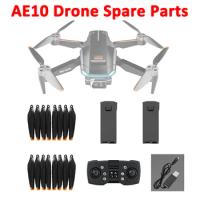 AE10 6K Mini Drone Brushless Motor Quadcopter Sare Part Propeller Blade Motor Arm Controller Battery USB Charger Cable Accessory