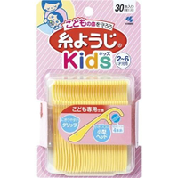 日本 【小林製藥】 2~6歲 兒童牙線棒 剔牙棒清潔牙縫 30支