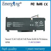 11.4V 53.5WH BTY-M492 New Laptop Battery For MSI Sword 15 A11UD A11UE Pulse GL66 GL76 Katana GF66