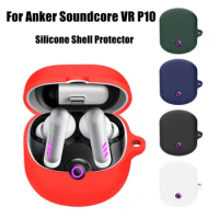 Washable Silicone Case New Soild Color Anti-fall Buds Cover Dustproof Earbuds Sleeve for Anker Soundcore VR P10 Home/Travel