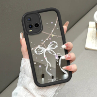 Cocok Untuk VIVO Y21 Y21S Y33S Y21A Y21T Y33T T1X Case Ikat Rantai Putih Protective Case Cangkang Be